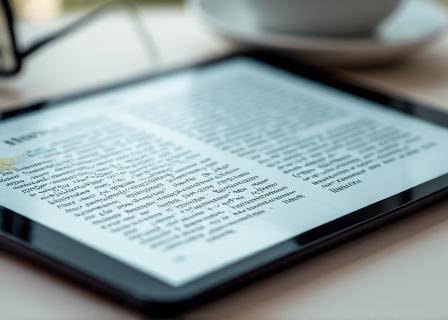 E-book sur tablette
